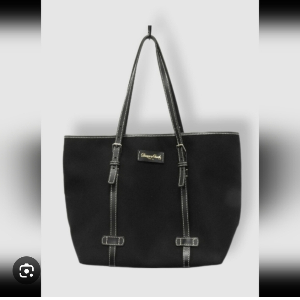 Dooney & Bourke Black Tote Bag With Red Lining!!